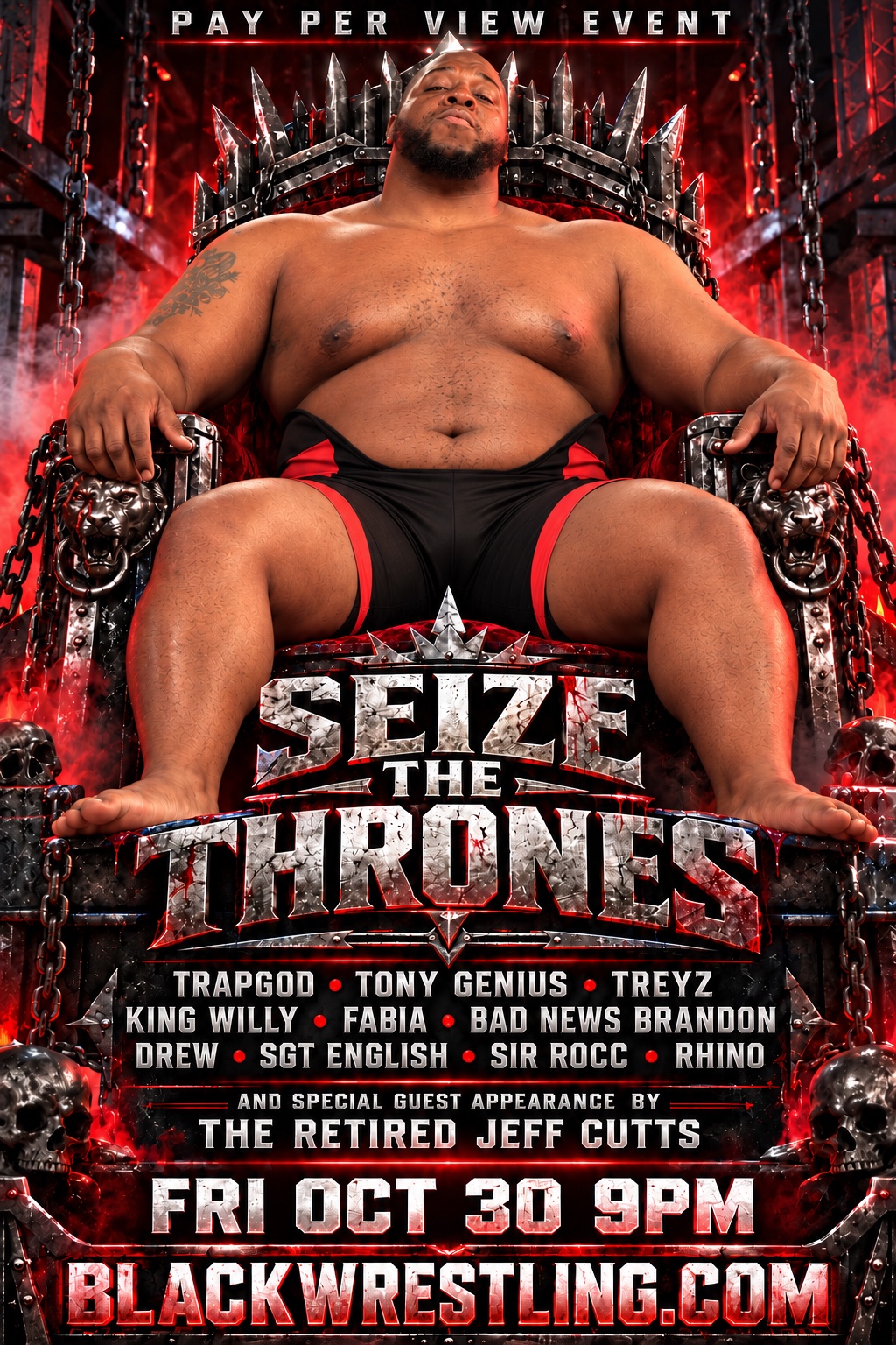 Seize the Thrones pay-per-view poster